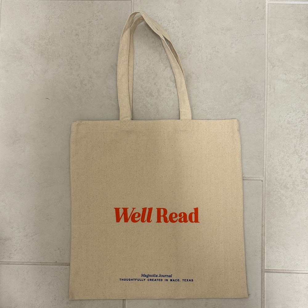 NWOT Magnolia Journal “Well Read” Canvas Tote